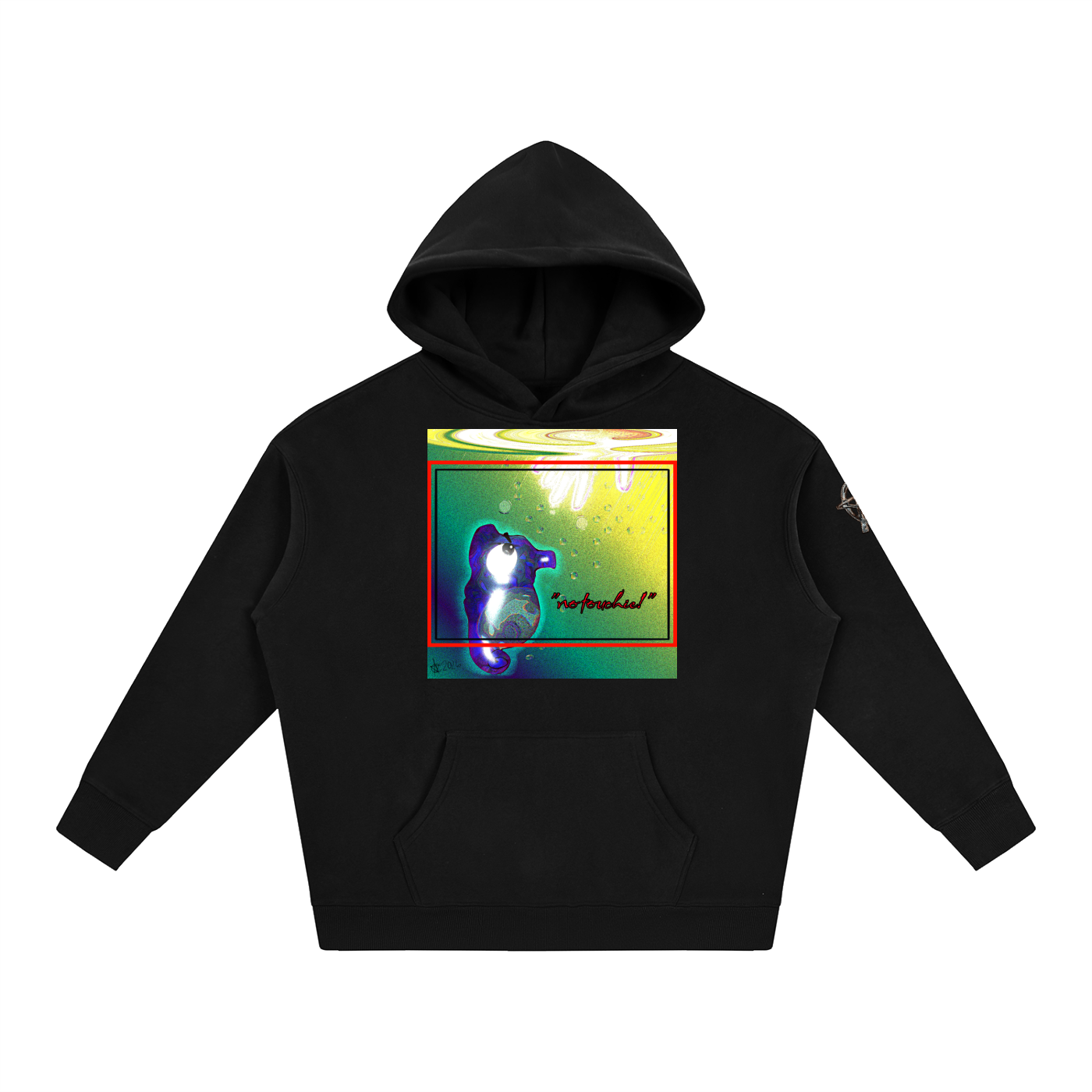 No touchie! Fleeced Hoodie