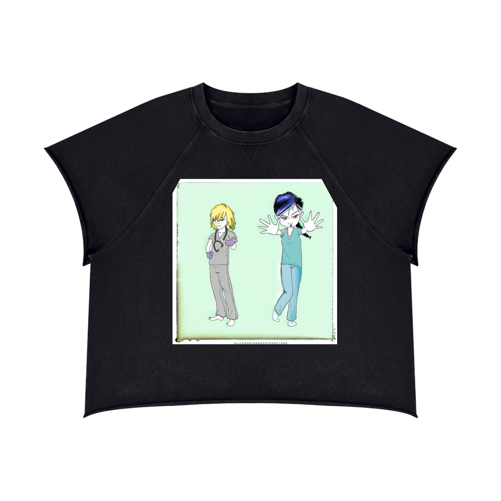 Unisex Vintage Wash Raw Edge T-Shirt