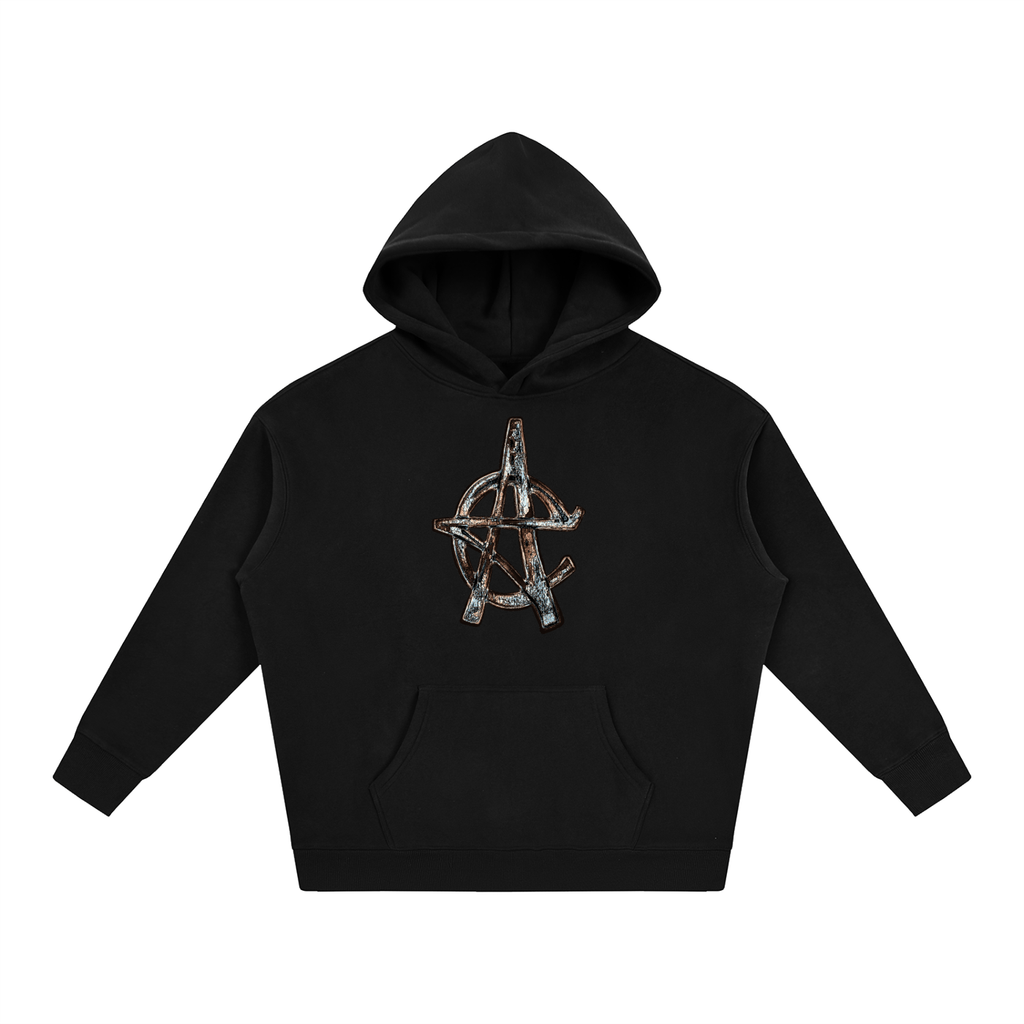 Wood Cut Fleeced Hoodie