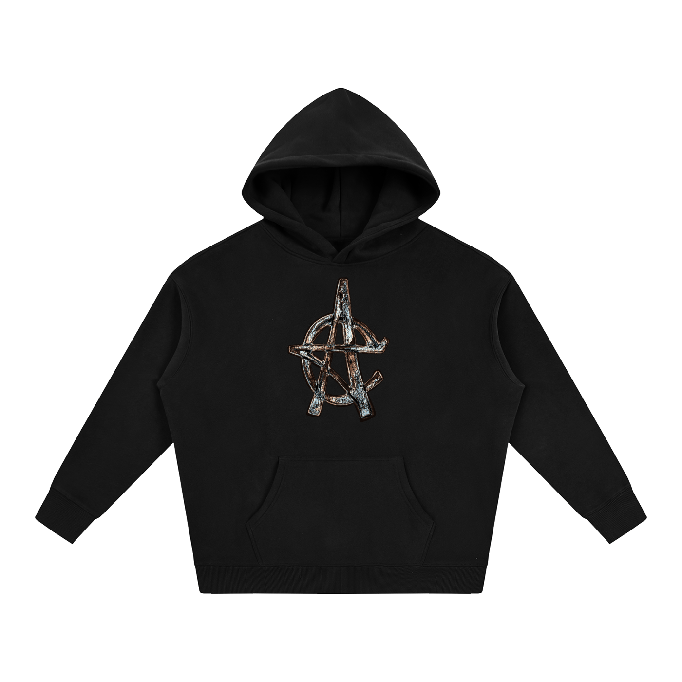 Wood Cut Fleeced Hoodie