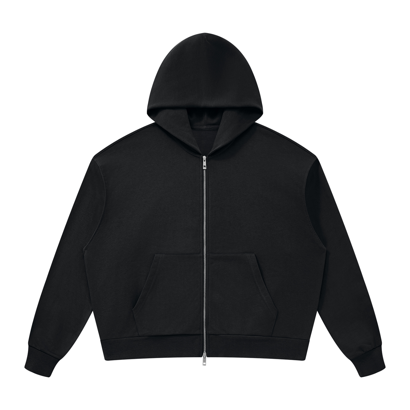Unisex Drop Shoulder Full Zip Hoodie