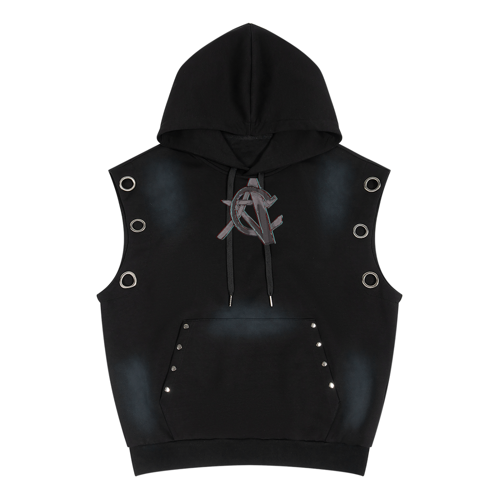 Famous Face Sleeveless Hoodie