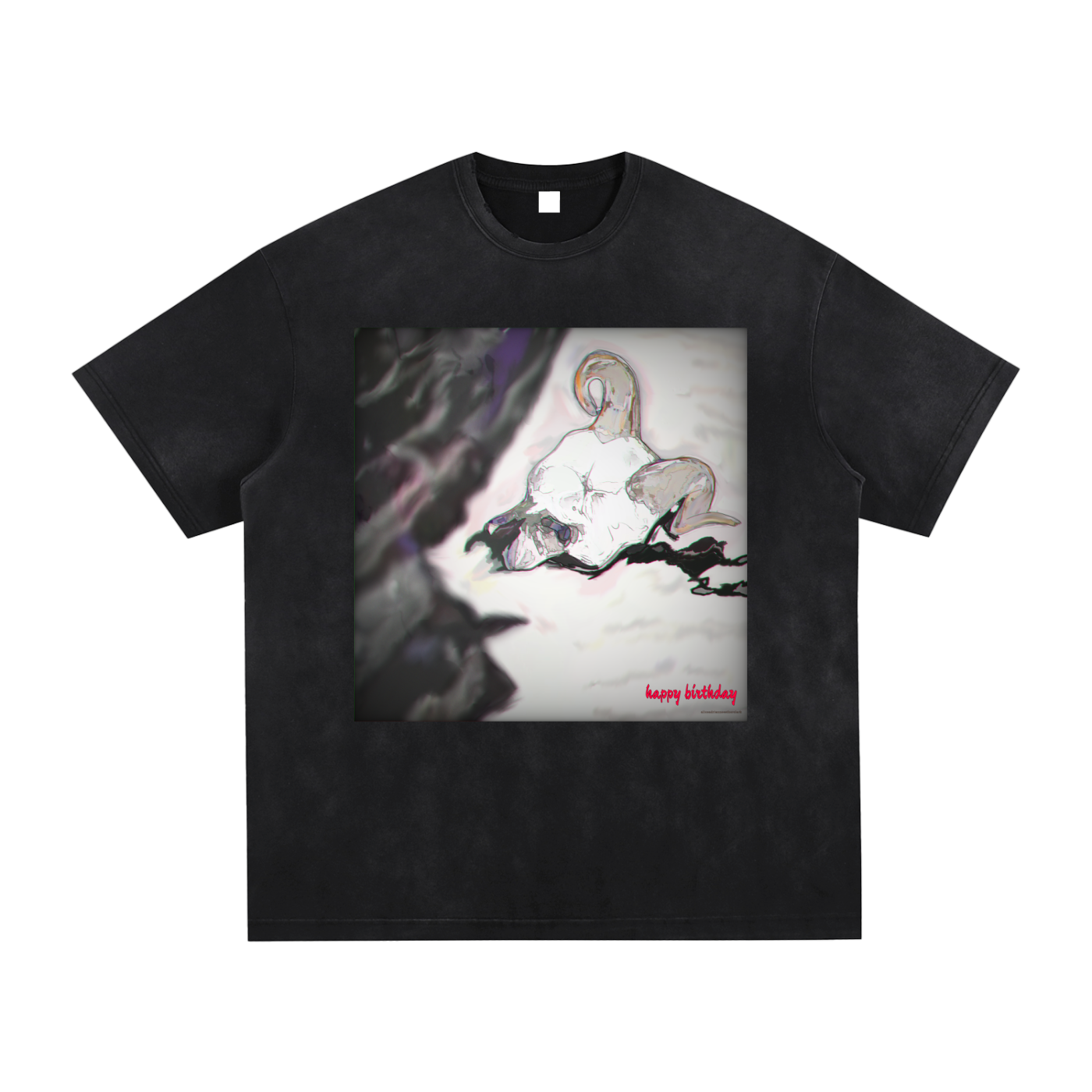 Vintage Washed Hand-Frayed T-Shirt